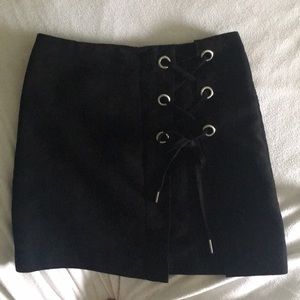 Suede Mini Skirt
